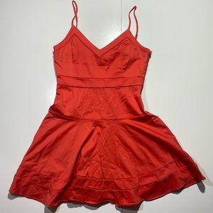 Parker Coral‎ Fit & Flare Cutout Spaghetti Strap Cotton Summer Dress Size S